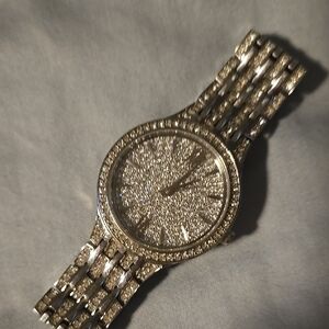 Bulova Women's Silver Crystal Watch